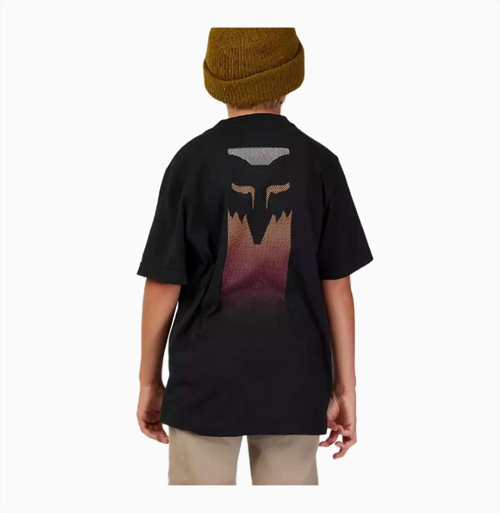 Fox Racing Boys Youth Flora Short Sleeve Tee In Black 3