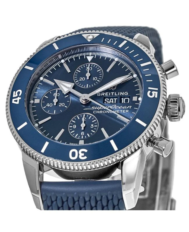 BREITLING Breitling Superocean Heritage Chronograph 44 Blue Dial Rubber Strap Men's Watch A13313161C1S1 2