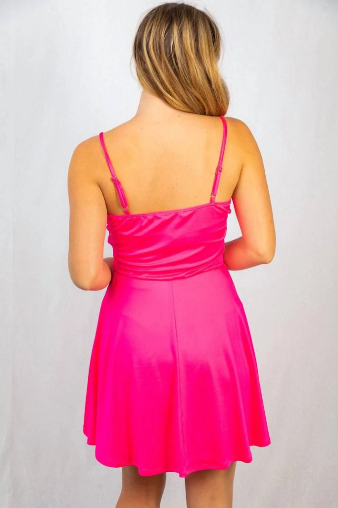 White Birch White Birch - Spaghetti Strap Dress With Shorts 3