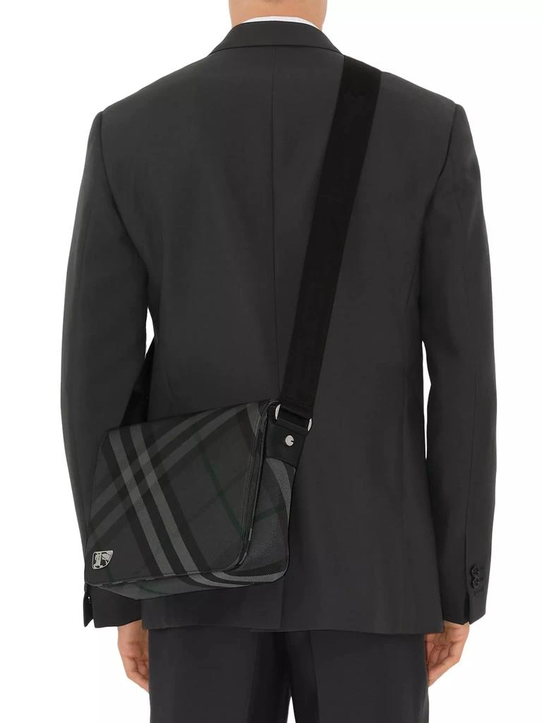 Burberry Grid Check Messenger Bag 3