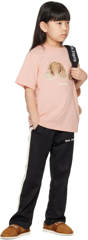Palm Angels Kids Pink Bear T-shirt 5