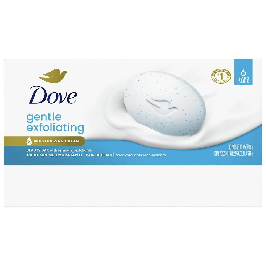 Dove Beauty Bar Gentle Exfoliating With Mild Cleanser Gentle Exfoliating 2