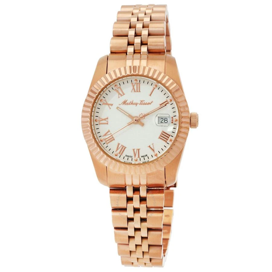 Mathey-Tissot Mathy III Roman Quartz White Dial Ladies Watch D810PRA 1
