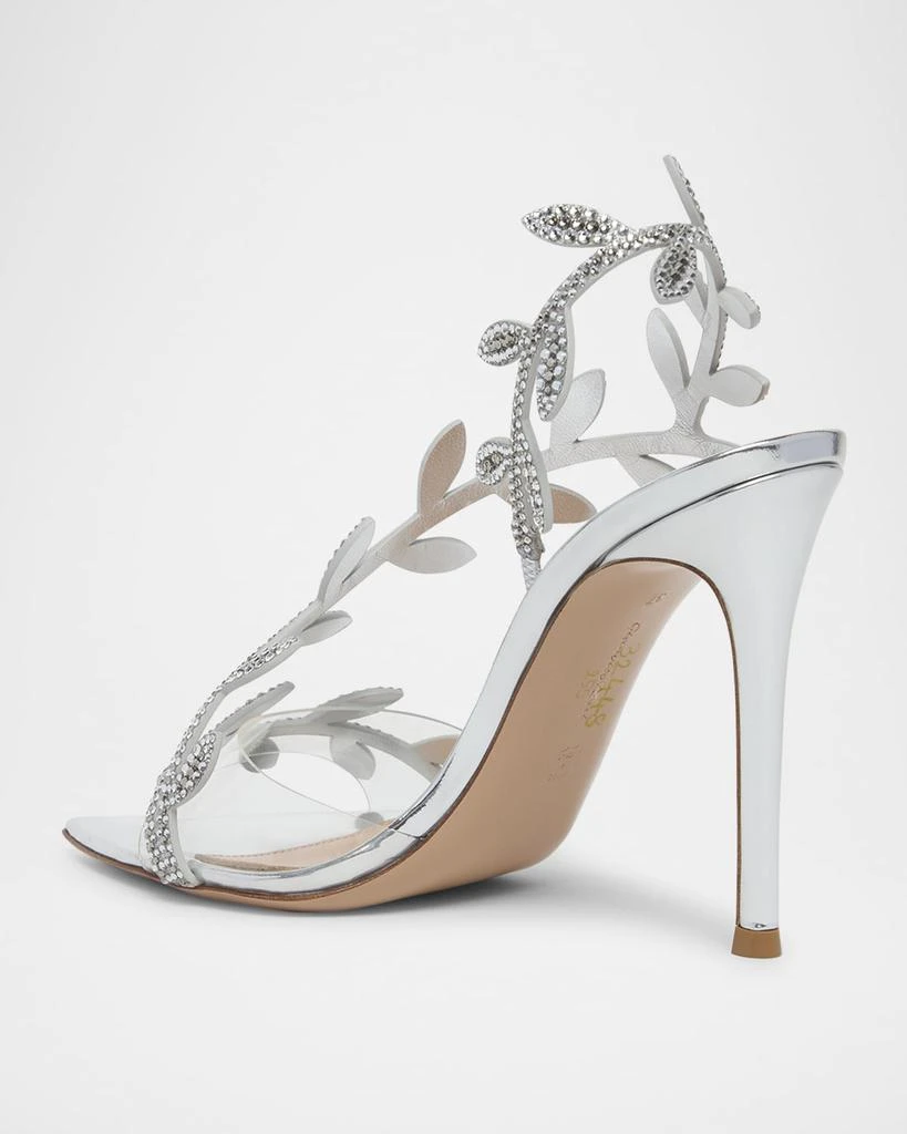 Gianvito Rossi Crystal Branch Slingback Cocktail Sandals 4