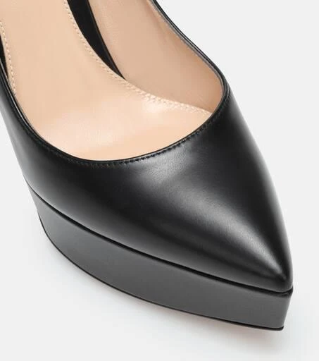 Gianvito Rossi Dasha leather platform pumps 6