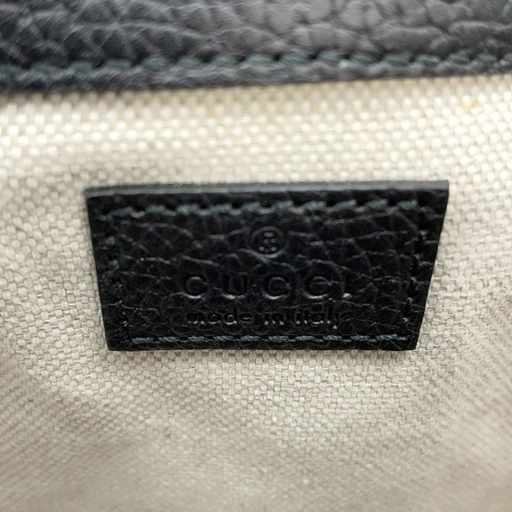 Gucci Gucci Jumbo Gg Messenger Bag Black Leather Size Small 12