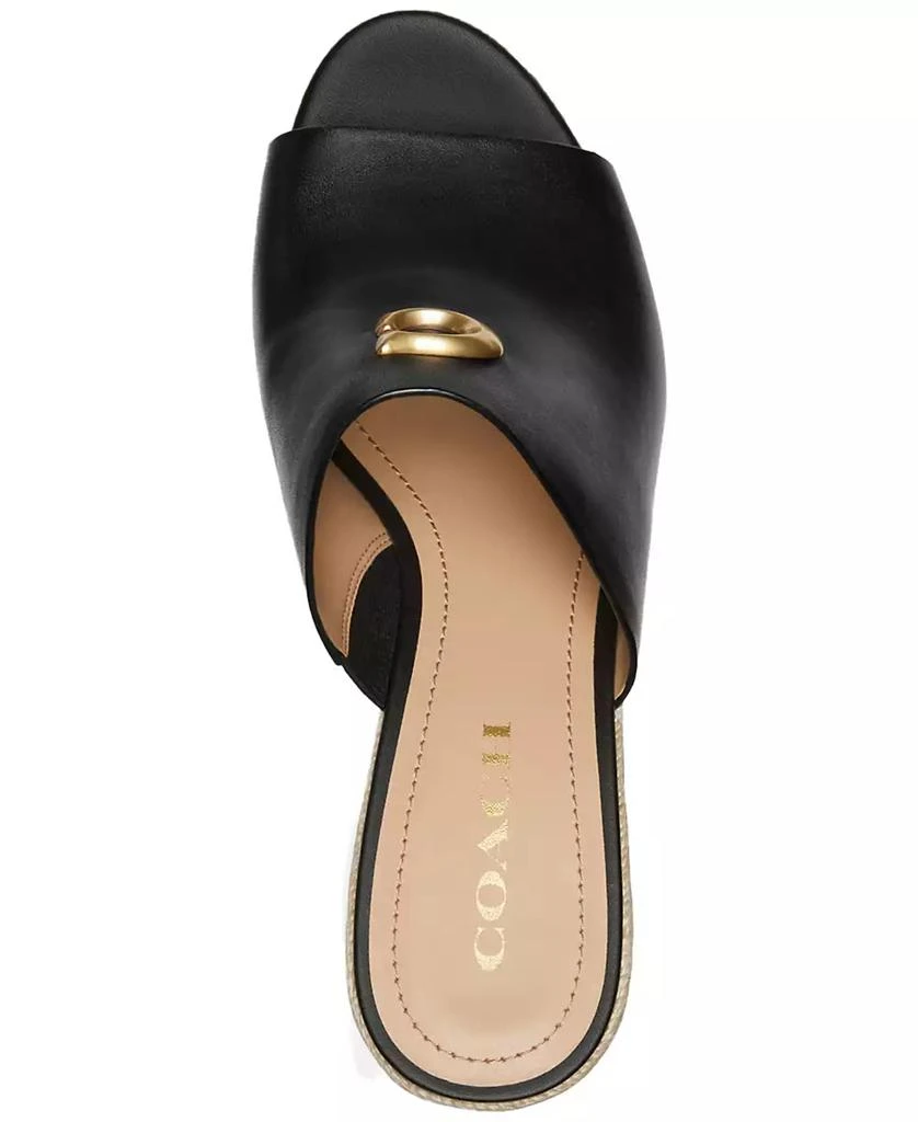 Coach Gloria C Slide-On Espadrille Platform Wedge Sandals 4