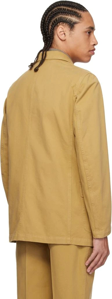 Drake's Tan Vintage Wash Cotton Games Mk. I Blazer 3