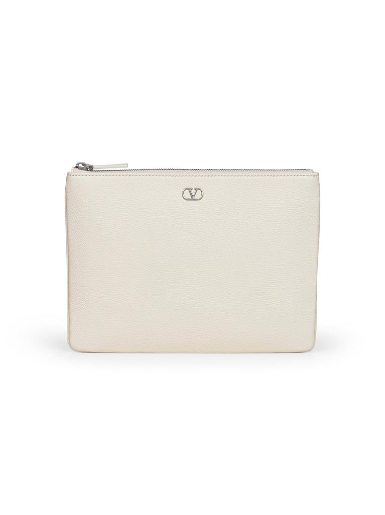 Valentino VALENTINO GARAVANI | Ivory Vlogo Signature pouch | Man | PZ