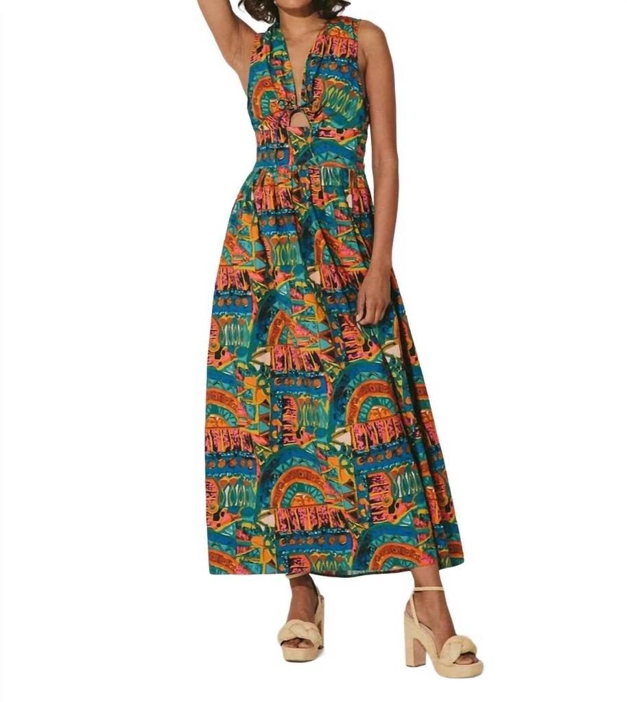 Cleobella Ayanna Ankle Dress In Paradiso