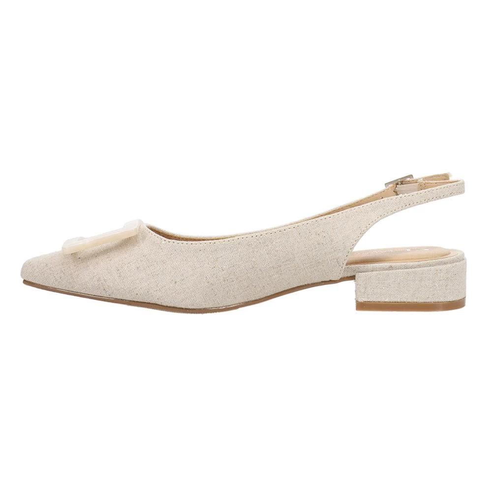 CL By Laundry Sweetie Linen Slingback Flats 3
