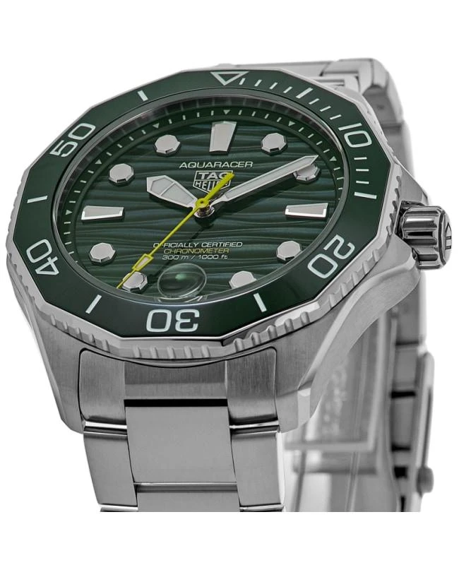 TAG Heuer Tag Heuer Aquaracer Professional 300 Date Automatic Green Dial Steel Men's Watch WBP5116.BA0013 2