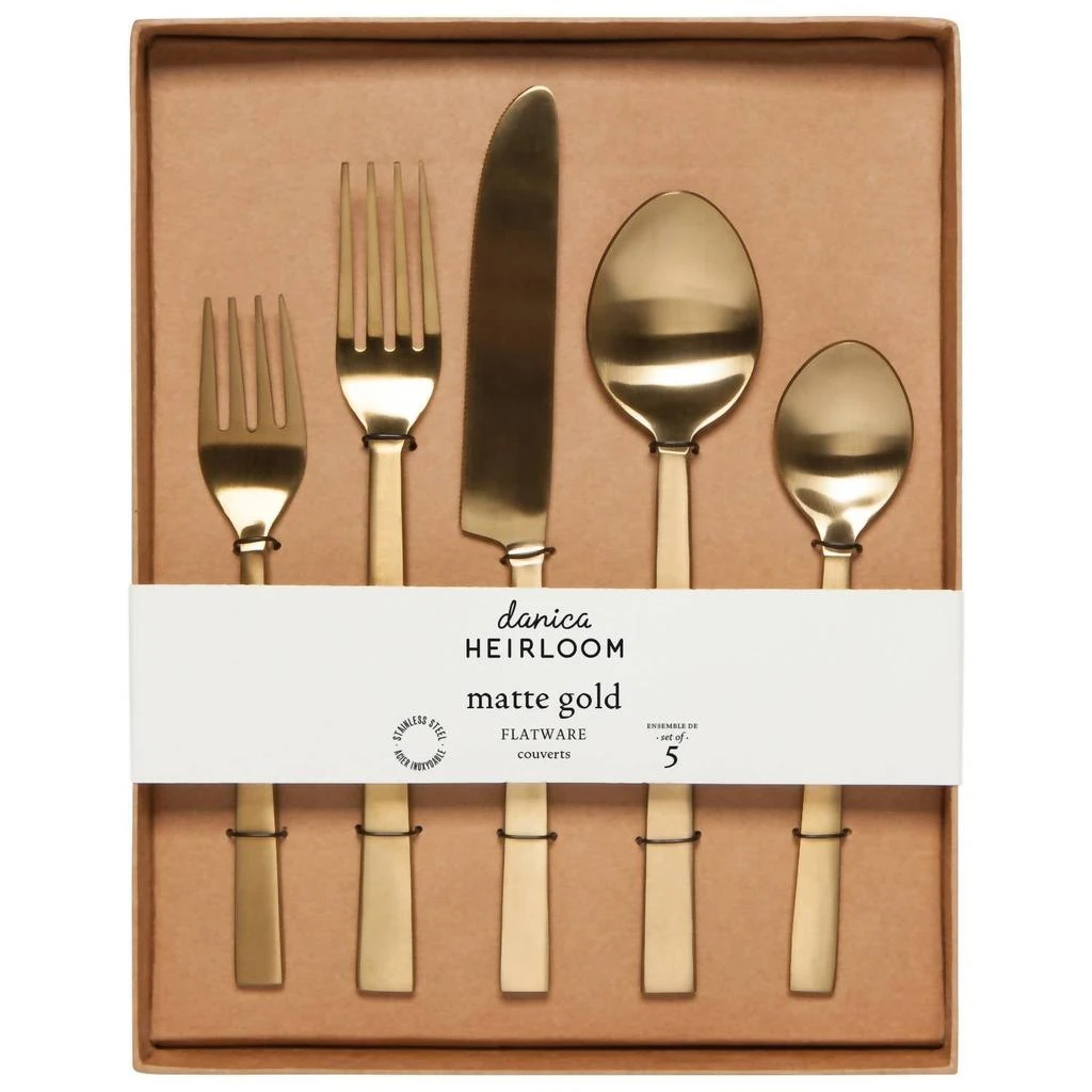 Danica Heirloom Danica Heirloom - Matte Edge Flatware - Set Of 5 4