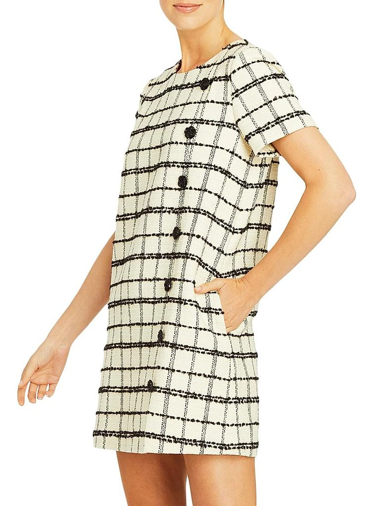 Mestiza New York Isolde Cotton-Blend Tweed Short Sleeve Minidress 3