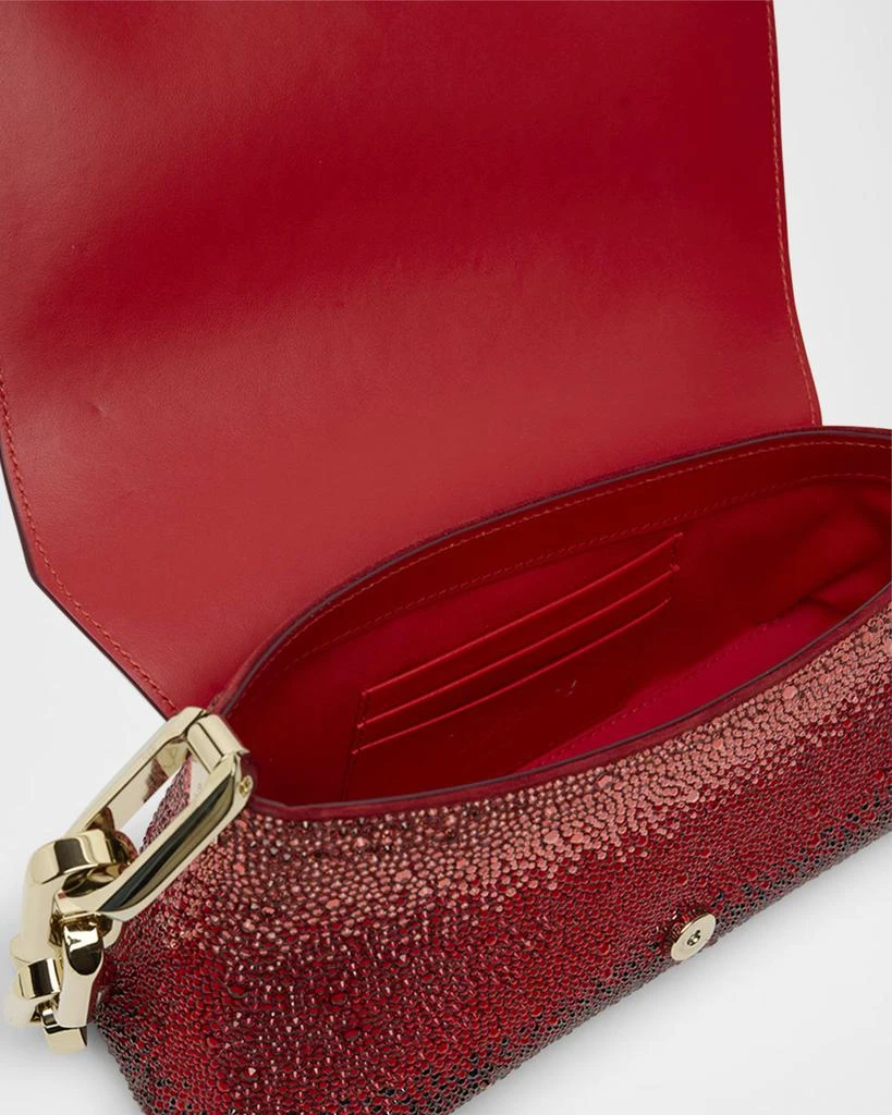 Christian Louboutin Degra Asymmetric Ombre Strass Clutch Bag 3