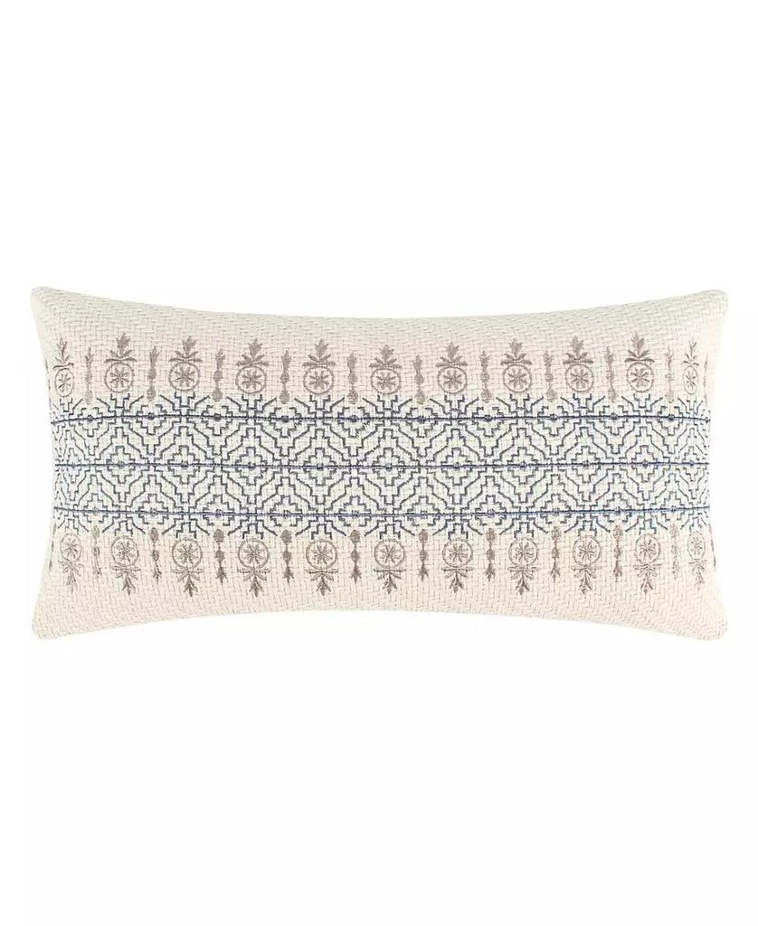 Levtex Aliza Folk Art Embroidered Decorative Pillow, 12" x 24" 1