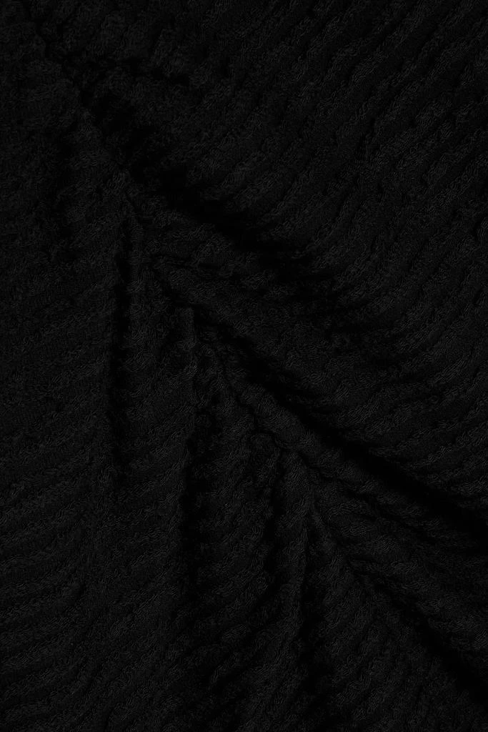 IRO Oxanne twist-front ribbed-knit mini halterneck dress 4