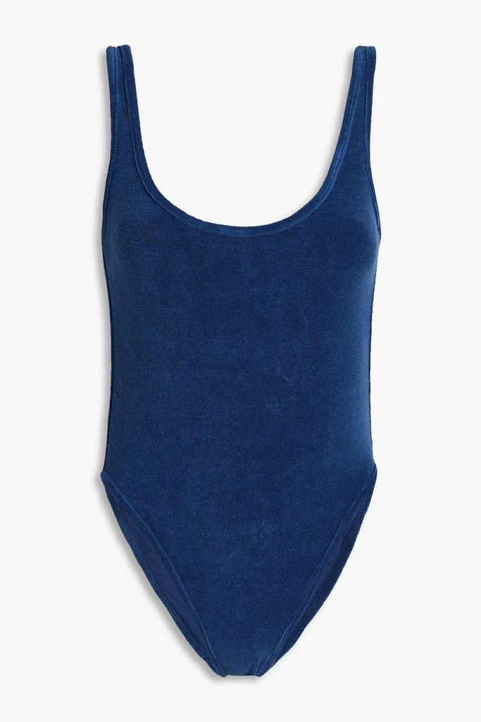 Zimmermann Cotton-blend terry swimsuit 1