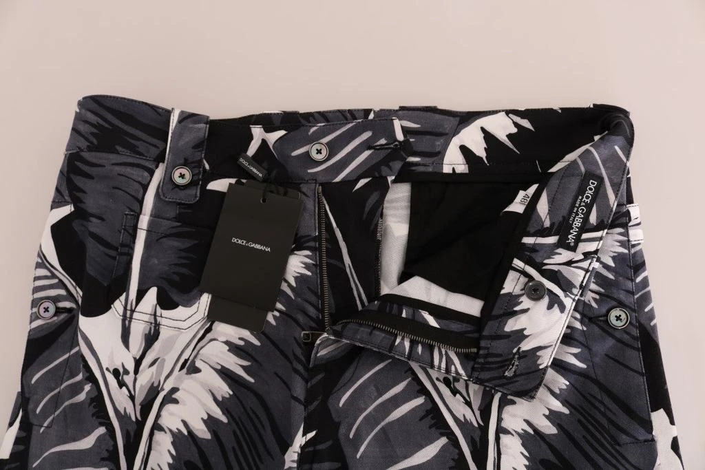 Dolce & Gabbana Elegant Capri Casual Pants in Banana Leaf Men's Print 4