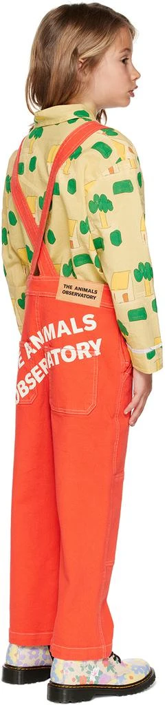 The Animals Observatory Kids Red Mule Overalls 3