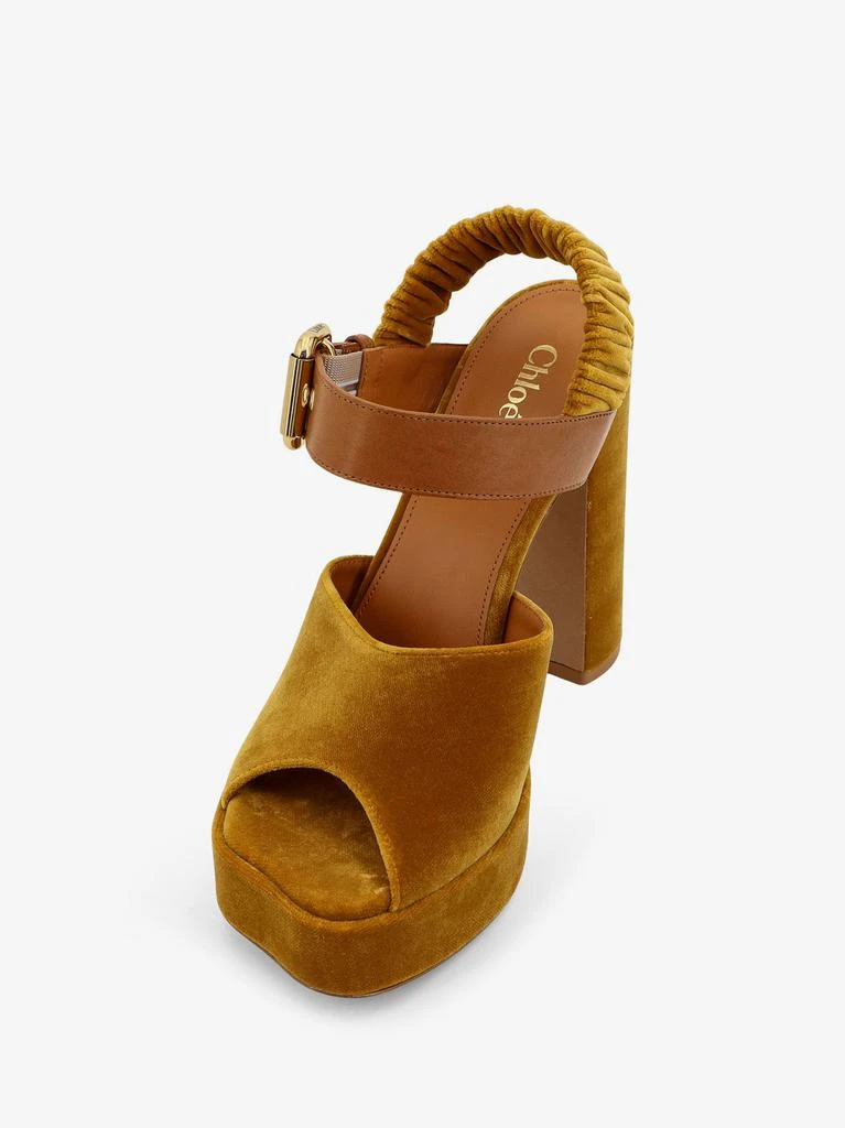 Chloé Aria velvet sandals 5