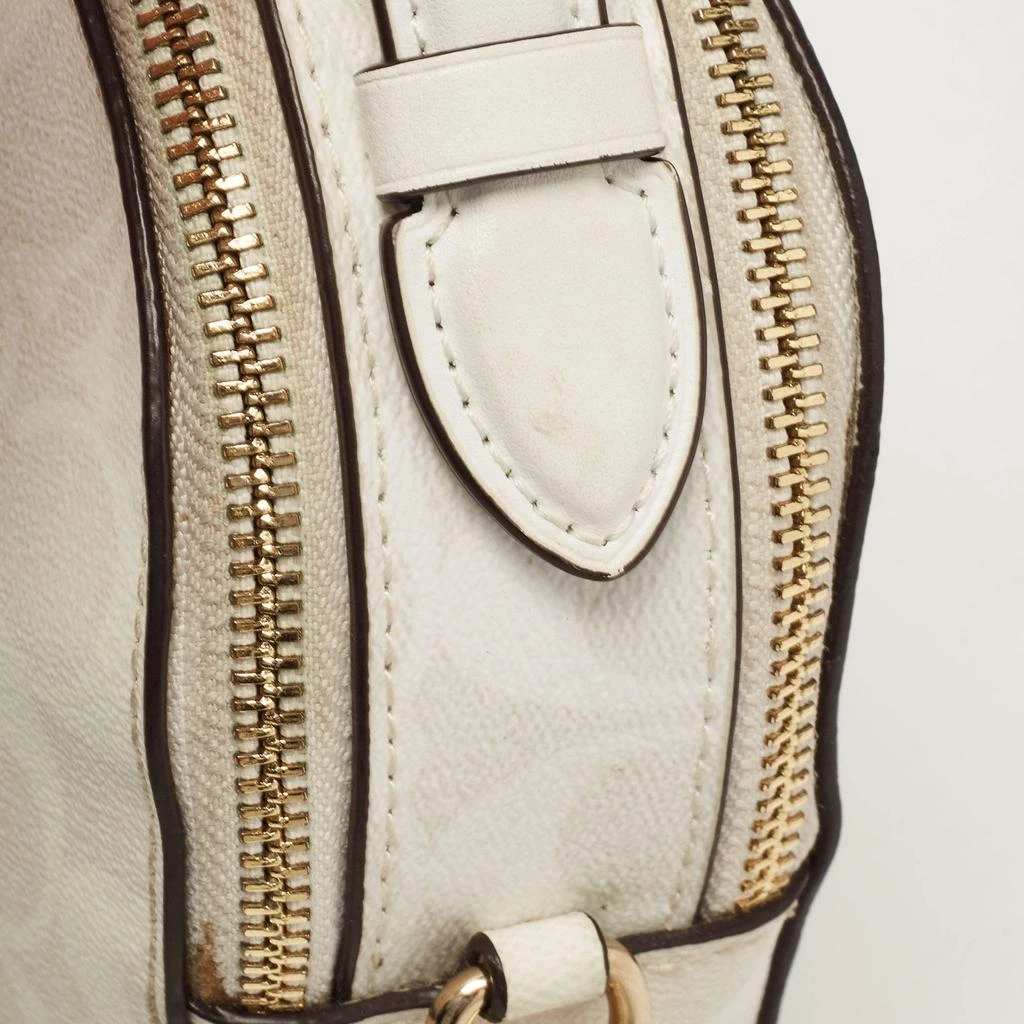 Coach Coach Off White Signature Coated Canvas Serena Satchel 5