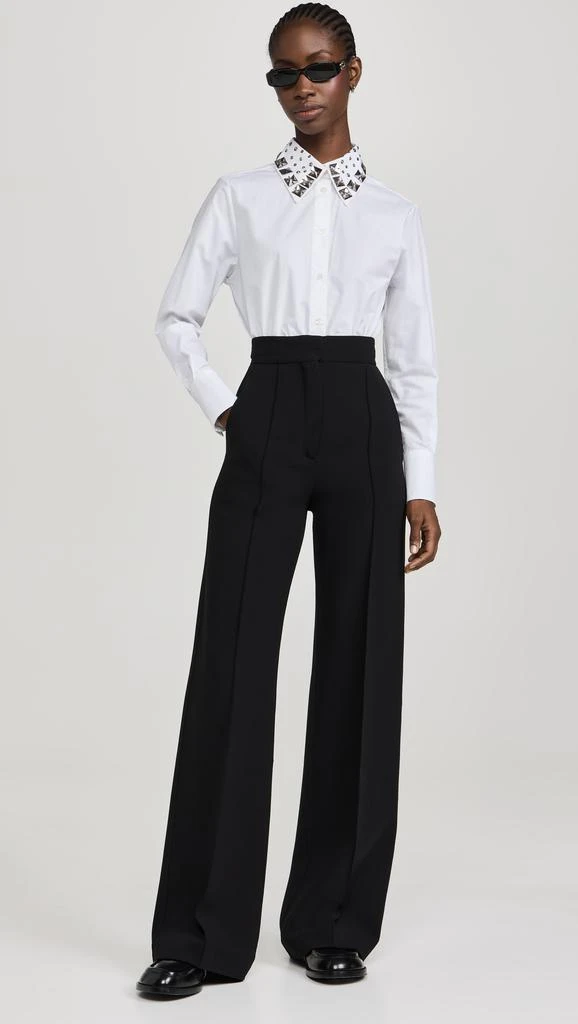 MSGM Embellished Removable Collar Blouse 4