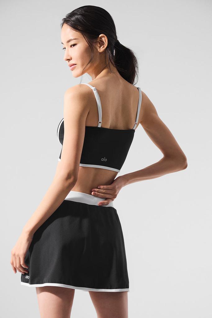 Alo Airbrush Streamlined Bra Tank - Black/White - Lingerie - Free