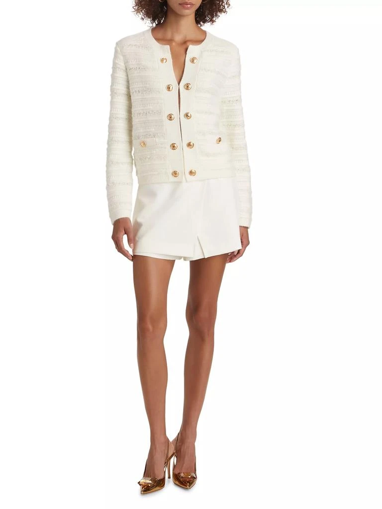 Milly Milly Textured Stripe Knit Cardigan Jacket 2