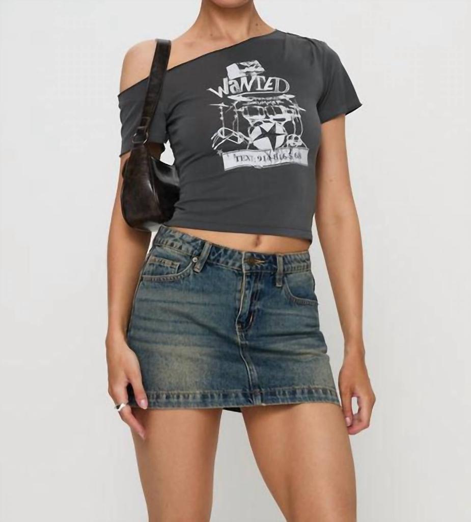 Princess Polly Princess Polly - Ribbon Stamp Mini Skirt