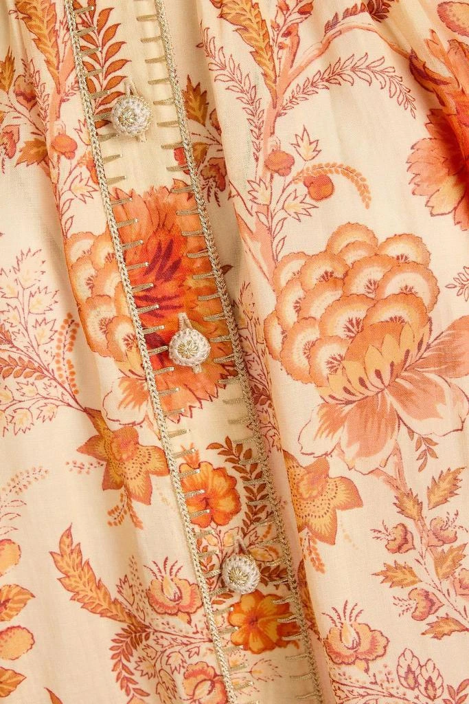Zimmermann Floral-print ramie blouse 4
