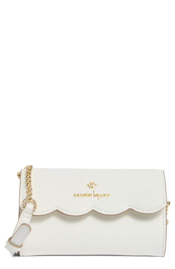 Nanette Lepore Ruthie Scallop Flap Wallet on a Chain