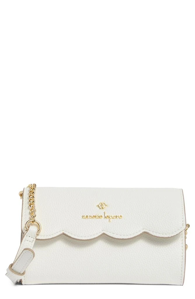 Nanette Lepore Ruthie Scallop Flap Wallet on a Chain 1