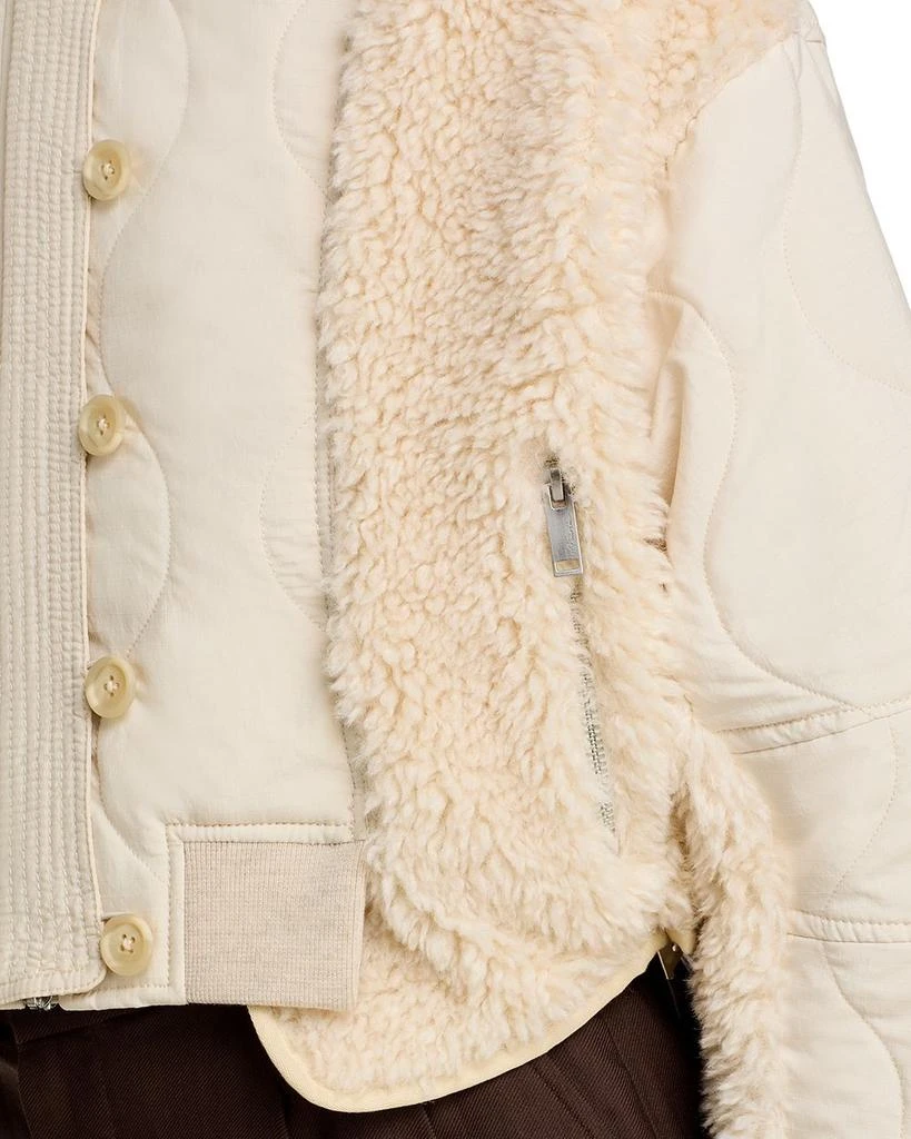 3.1 Phillip Lim Cropped Sherpa Combo Jacket 6