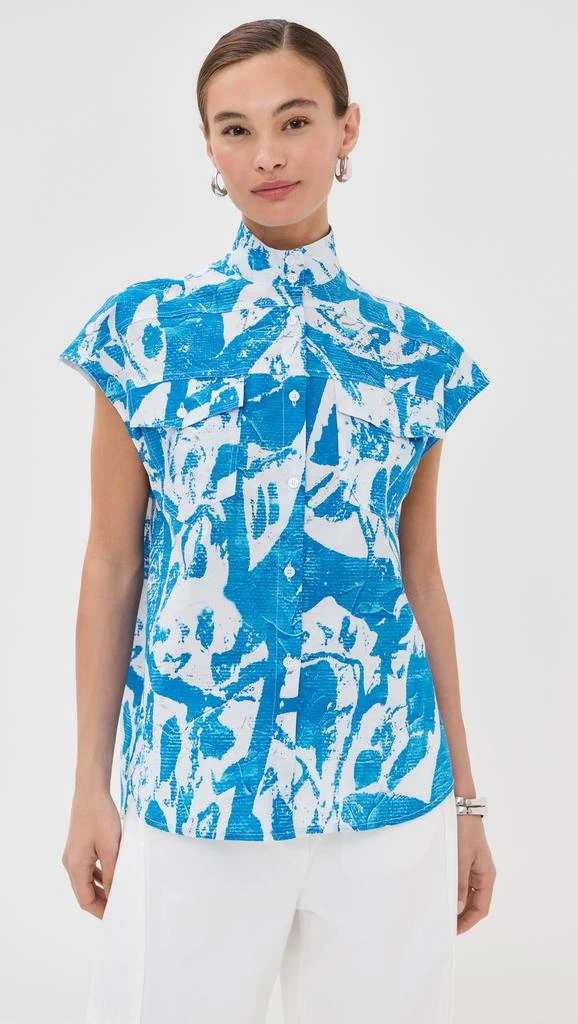 STELLA JEAN Short Sleeve Button Up Top 6