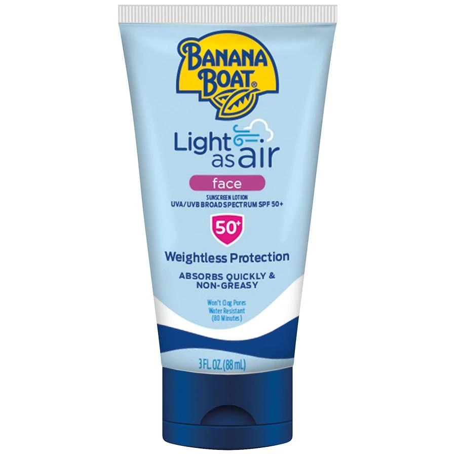 Banana Boat Light as Air Face Sunscreen Lotion SPF 50 1
