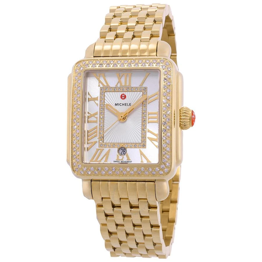 Michele Deco Madison Quartz White Silver Dial Ladies Watch MWW06T000161 1
