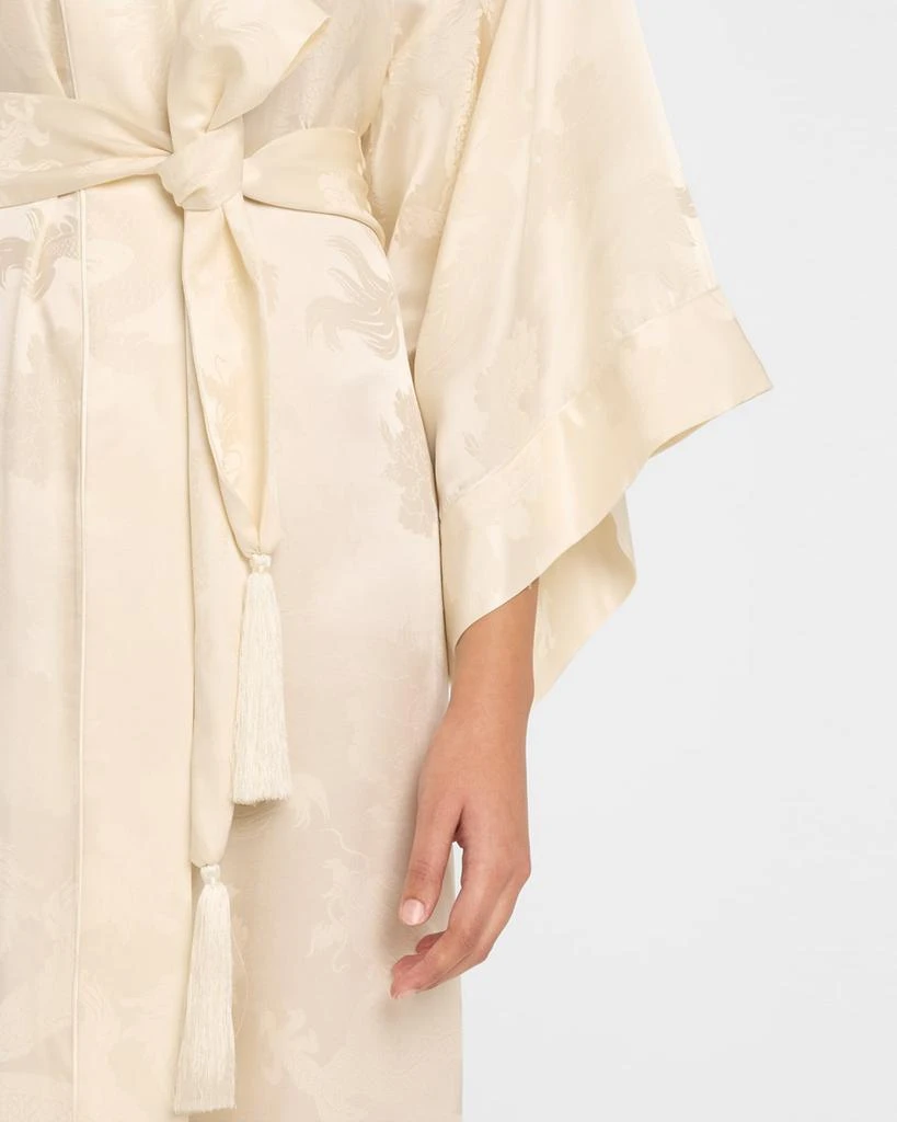 Josie Ines Jacquard Viscose-Silk Robe 4