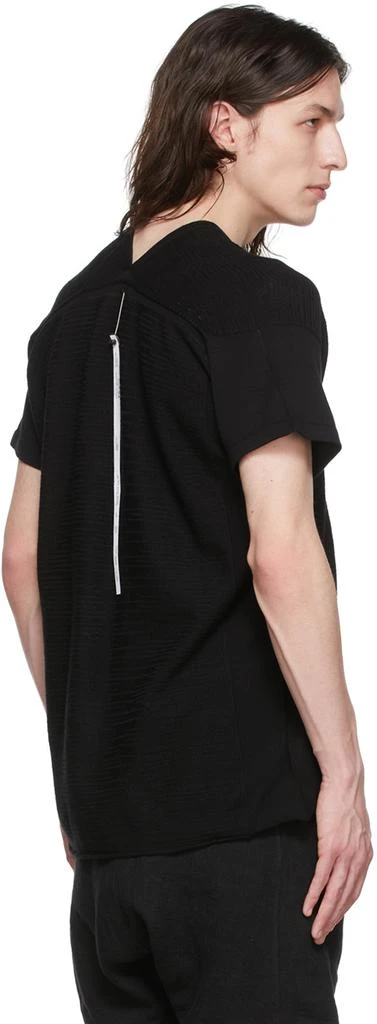Label Under Construction Black Cotton Henley 3