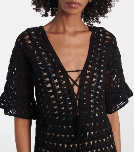 ANNA KOSTUROVA Marissa cotton crochet maxi dress 4