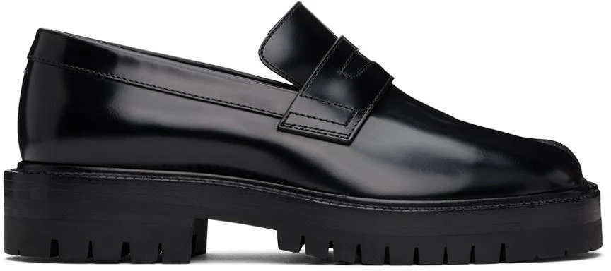 MAISON MARGIELA Black Tabi Loafers 1