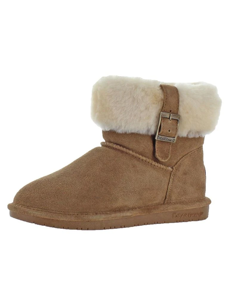 Bearpaw Abby Womens Suede Sheepskin Lined Ankle Boots 4