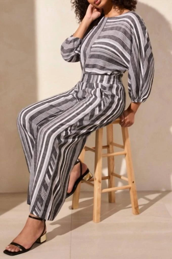 Tribal Tribal - Pull-on Flowy Wide Leg Pants With Pockets 4