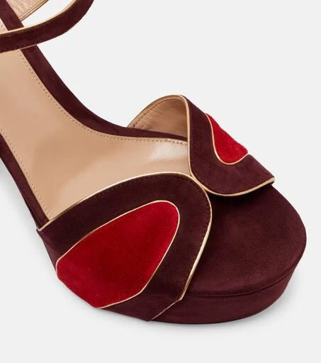 Gianvito Rossi 125 suede platform sandals 5