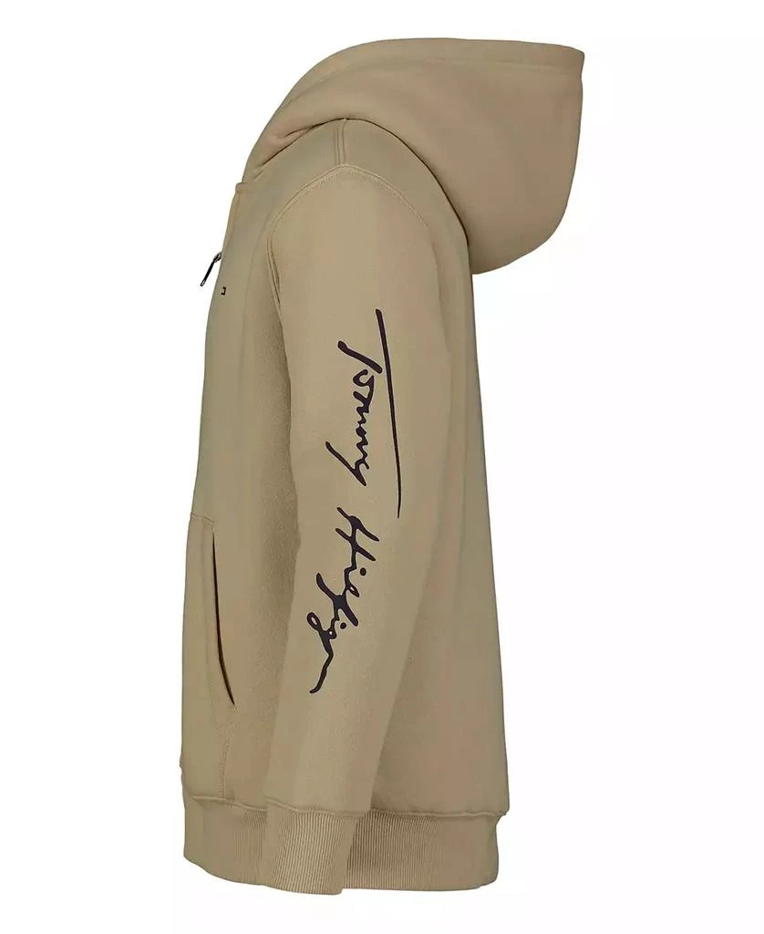 Tommy Hilfiger Big Boys Tommy Script Zip Front Soft Sherpa Hoodie 7