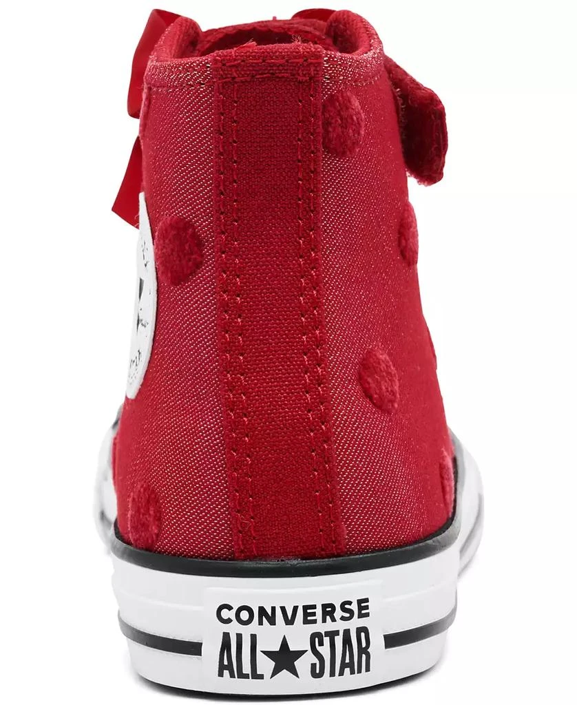 Converse Little Girls Chuck Taylor All Star Bows High Top Fastening Strap Casual Sneakers from Finish Line 4
