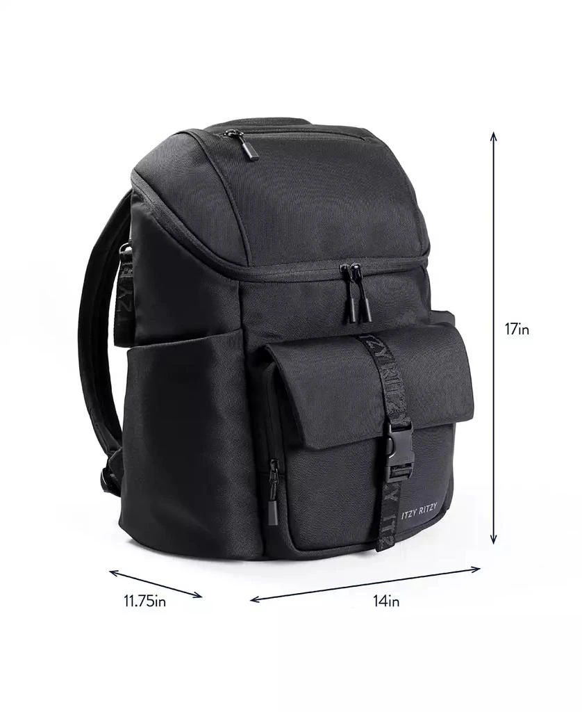 Itzy Ritzy Baby BELONG TOP OPEN BACKPACK WOVEN CHOCOLATE 3