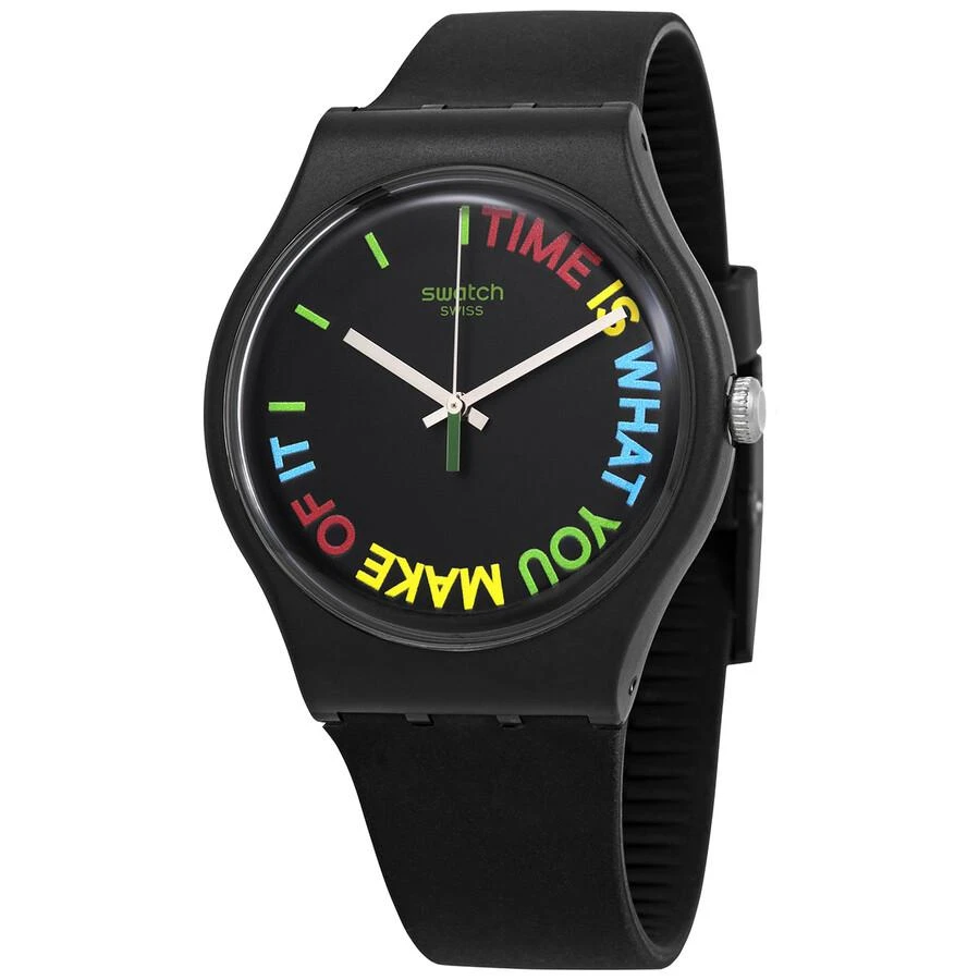 Swatch Swatch FREETID Quartz Black Dial Unisex Watch SO29B103 1