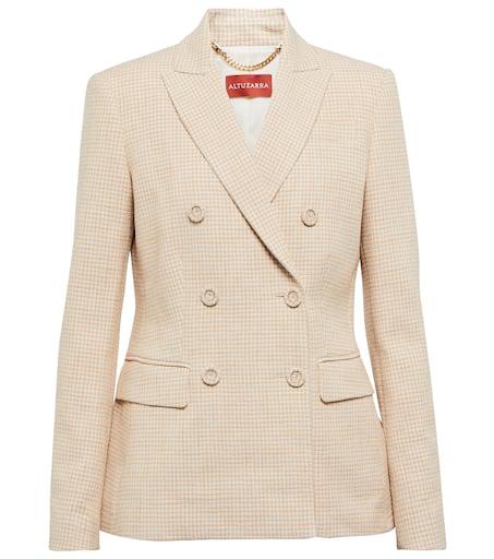Altuzarra Indiana gingham tweed blazer