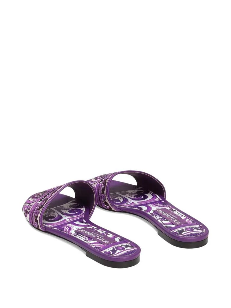 Dolce & Gabbana Dolce & Gabbana Majolica Pattern Slide Sandals 3